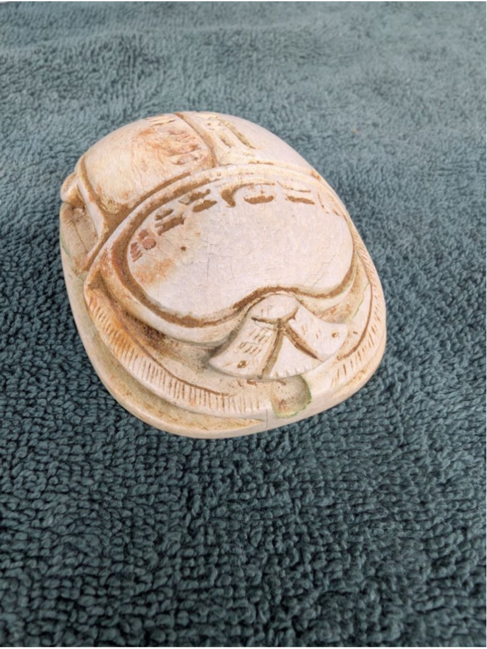 Unbranded Beige & Brown Scarab Beetle Decor One Size